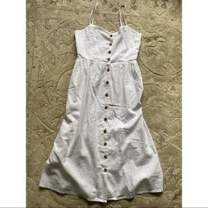 H&M Linen Blend Dress Size Small